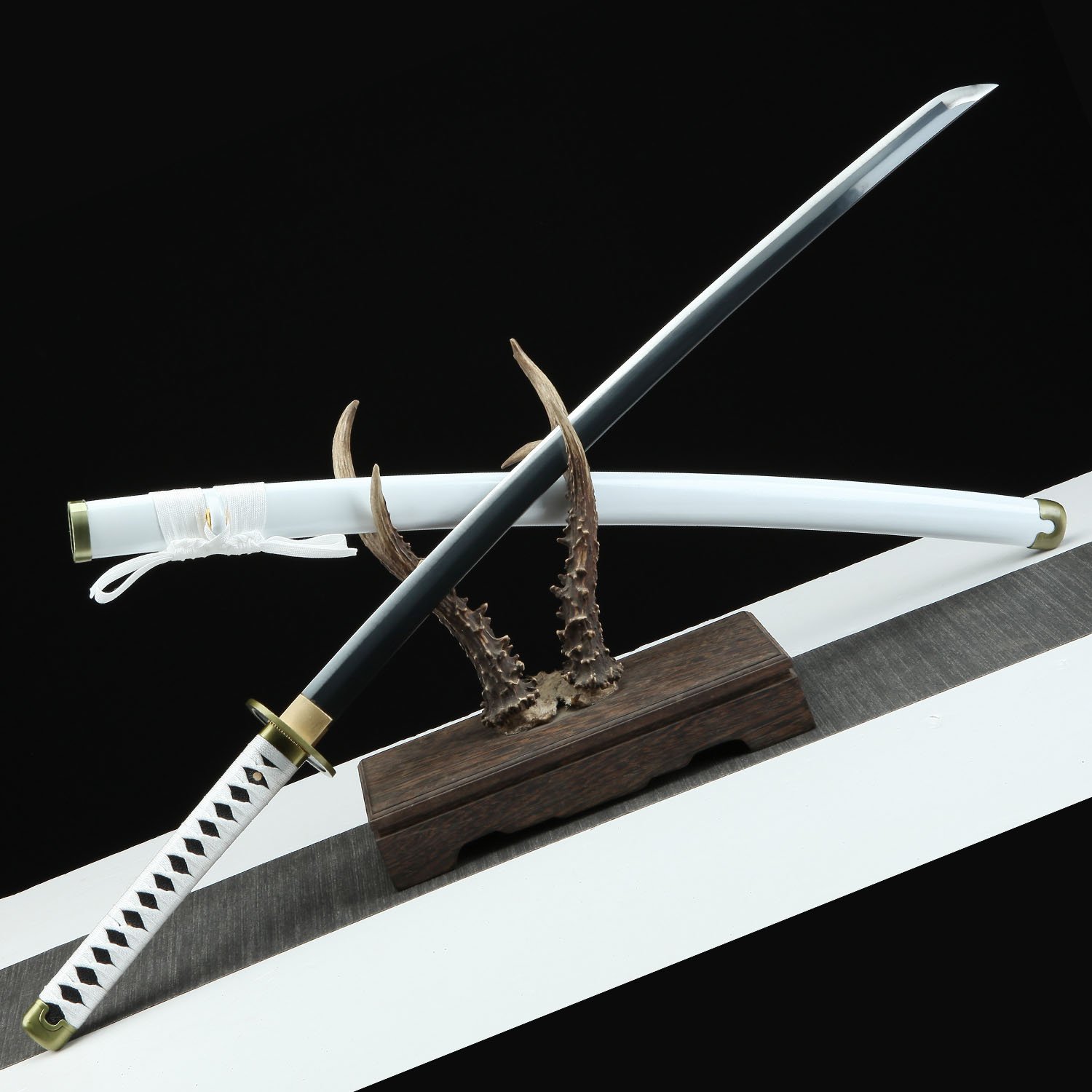 One Piece Roronoa Zoro Wado Ichimonji Real Katana Samurai Sword 1045 Steel Sharp Blade