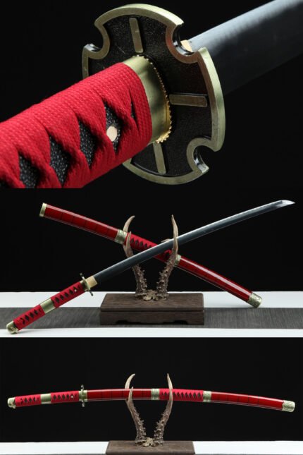 One Piece Sword Roronoa Zoro Sandai Kitetsu Samurai Katana 1045 Steel Full Tang Sharp Blade